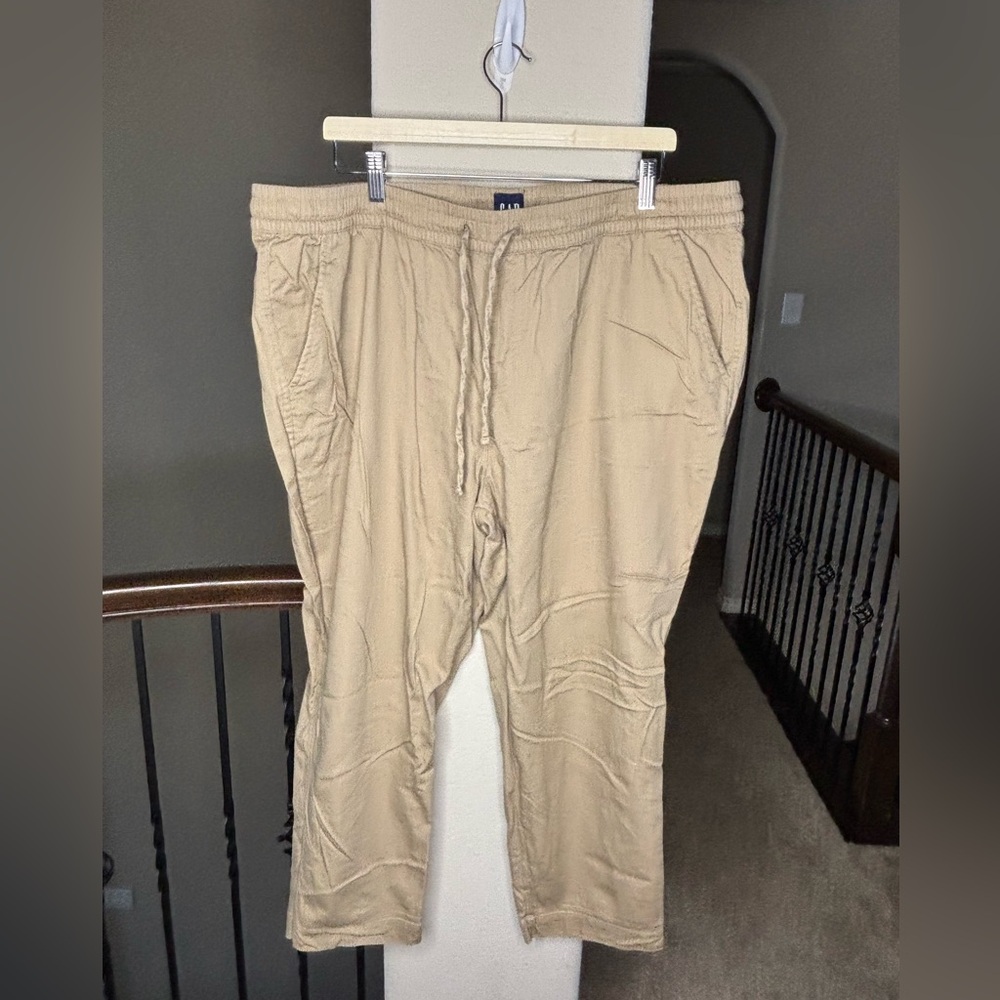 Gap 2 Pairs of Cotton Blend Pants BUNDLE Tan and Black Size XXL Neutral Travel